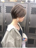 【GEEKS渋谷】ハイライトカラー/涼しげヘア/前髪なしショート