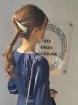 オーヘアールーム O hair-room&nbsp;ぐるぐる巻きポニー
