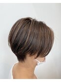 ショートヘアハイライト