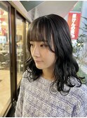 大人っぽいインナーカラー【グレージュ】