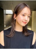 こなれミディレイヤーカットイメチェンヘア2way前髪外ハネ