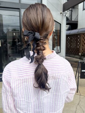 ラックセカンドスペース(LUCK 2nd SPACE) 【お呼ばれアレンジ】タイトポニーテール　畑瀬彩華