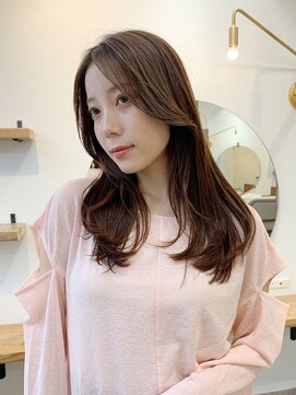 シアアルン 新小岩店(SHEER alun) ミディアムレイヤー/ナチュラルブラウン/SHEERalun新小岩店