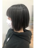 ぱっつんボブ/切っりっぱなしボブ