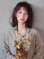 アグラントープ(a Gland taupe)&nbsp;ミディアムレイヤー毛先パーマ◇イメチェンくびれ外はね