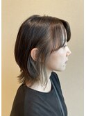 インナーカラー、ホワイトベージュ