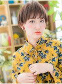 外国人風大人ハイライトマッシュショートc6戸田公園20代30代40代