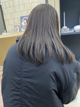 パークレーン アイス イヴェン(park lane ICI yeven) 自然な縮毛矯正ストレートパーマブリーチなし春カラーセミロング