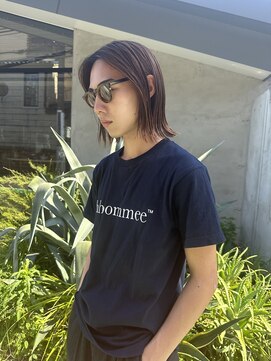 ノラジャーニー(NORA Journey) メンズボブウルフメンズミディアムレイヤーカットメンズウルフ