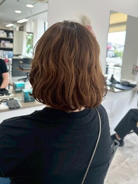 ザボヘアーデザイン(ZABO hair design) ふんわり抜け感ウェーブボブ【太宰府市通古賀】