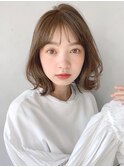 薄めバング美髪セミディグランマッシュワンカール#221f0911