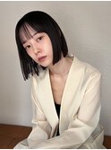 顔周り/ボブ/レイヤーボブ/切りっぱなしボブ【SYUK高円寺】kanna