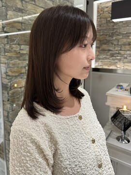 ザザ ZA/ZA 目白 【お手入れ簡単◎】前髪縮毛＋顔まわりカット