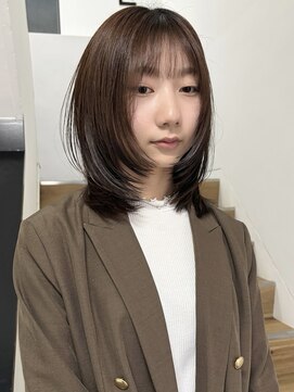 ヨーク(YOKE) 【 YOKE 】ミディアムレイヤー顔まわり小顔フェイスレイヤー