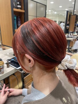 ピークアブー アヴェダ 池袋東武(PEEK-A-BOO AVEDA) 結んで可愛いデザインカラー