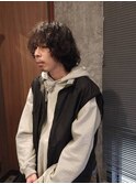 ニュアンスパーママッシュボブレイヤー　メンズミディアム