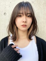 エリマ 武蔵小杉(elima) 武蔵小杉白髪染めレイヤーボブウルフショートヘアッシュベージュ