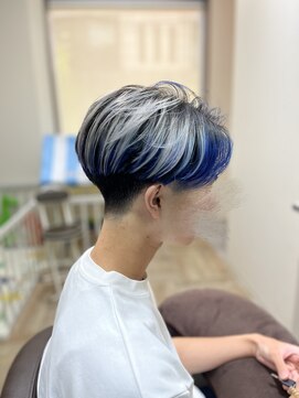 パブロ(Pablo) メンズ×センターパート×ホワイトカラー