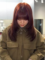 リベロ 柏(Libero)&nbsp;レイヤーカット／ブリーチなしレッドブラウン