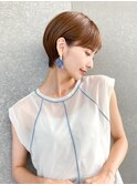 ハンサムショート/丸みショートボブ/20代30代40代50代/顔周り