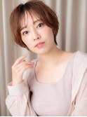 大人美人12トーンブリーチなしひし形ショートマッシュ30代40代X