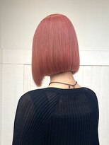 ナンバー ノード 渋谷(N° node) アッシュピンク韓国風タッセルボブ髪質改善うる艶ストレート渋谷