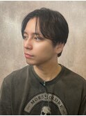 海外風パープルブラックダブルカラー渋谷髪質改善トリートメント