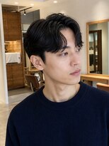 ローム(Rome)&nbsp;Men's/ミディアムショート/コンマヘア/黒髪