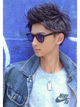 リップス 表参道店(LIPPS) グランジツーブロックスマートマッシュジェントルマン刈り上げ