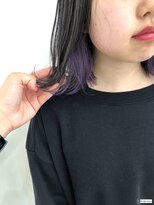 ヘアーアンドスパ メル(hair&spa m.e.l by origami)&nbsp;インナーカラー×グレープパープル