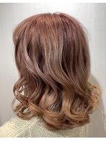 ビレット(BILLET)&nbsp;ピンクxベージュバレイヤージュ