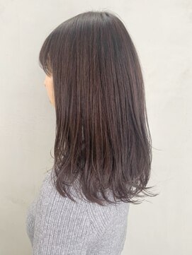 アルバム 銀座(ALBUM GINZA) ダークグレー_アッシュブラウンネオウルフ外ハネボブ_ba274033