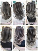 アッシュ 大宮店(Ash)&nbsp;バレイヤージュカタログ☆ブリーチ２回以上☆