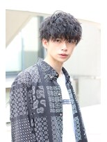 ネイビー(NAVY)&nbsp;ツイストスパイラルマッシュスリークショート