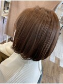 ピンクベージュボブ