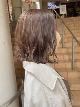 ウノプリール 茶屋町店(unopulir) 【unopulir永尾】グレージュブラウン☆外ハネボブ♪