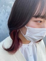 ジェリカヘアー サンフラワー通り(Jlica hair)&nbsp;シアーベージュにピンク系イヤリングカラーを。