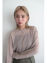 バイオレット 栄店(Violet)&nbsp;ホワイトベージュにぱっつんボブ♪