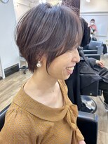 イオエ(ioe)&nbsp;黒髪/ボブルフ/ネビージュ/小顔/ワンレン/髪質改善/グレージュ