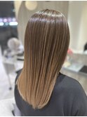 バレイヤージュ☆明るい白髪染め