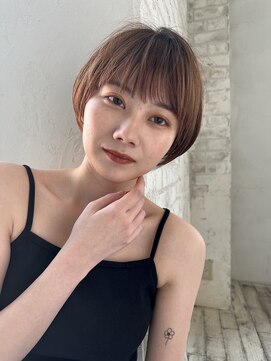 ジョエミバイアンアミ(joemi by Un ami) 【joemi】大人ガーリーチョコレートナチュラルショート(小倉太郎