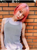 表参道roijir ミニボブ×ハイトーンピンク