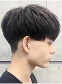 メンズツーブロック刈り上げマッシュショート