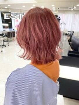 エスト 大阪梅田(EST) ブリーチカラー+馴染ませカット