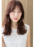 ベビーピンクゆるふわカールエアリーロング308X越谷20代30代40代