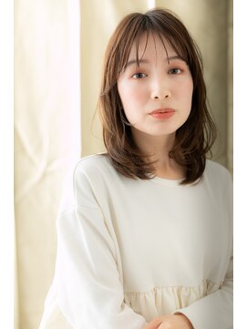 カバーヘア イヴ 戸頭店(COVER HAIR EVE) ミルクティーベージュ大人かわいいネオウルフY戸頭20代30代40代