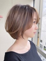 ビューエヒメ(VIEW EHIME)&nbsp;大人カワイイ小顔になるワンレンネビージュ黒髪ボブルフ髪質改善