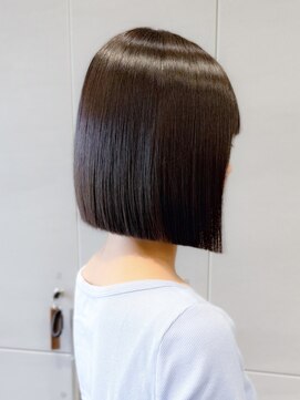 ロンド ロワール 門前仲町(Lond Loire) ボブショートボブ縮毛矯正ベージュグレージュ門前仲町