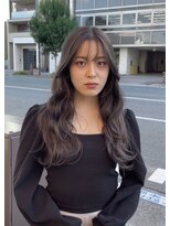 ジン(JIN)&nbsp;☆グレージュ☆ラベンダーベージュ☆ウェーブ巻き☆久留米☆