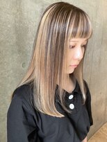 セル(CELL)&nbsp;アンブレラカラー　アッシュベージュ　フルバング　ワンカール